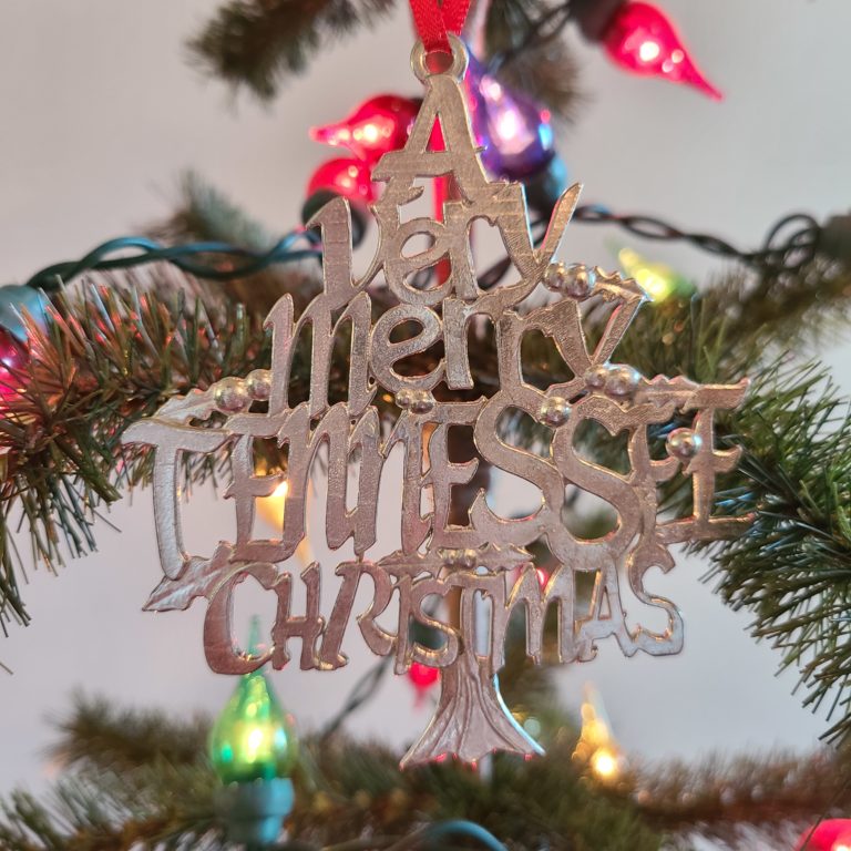 A Very Merry Tennessee Christmas – Pewter Ornament – Tristar Adventures